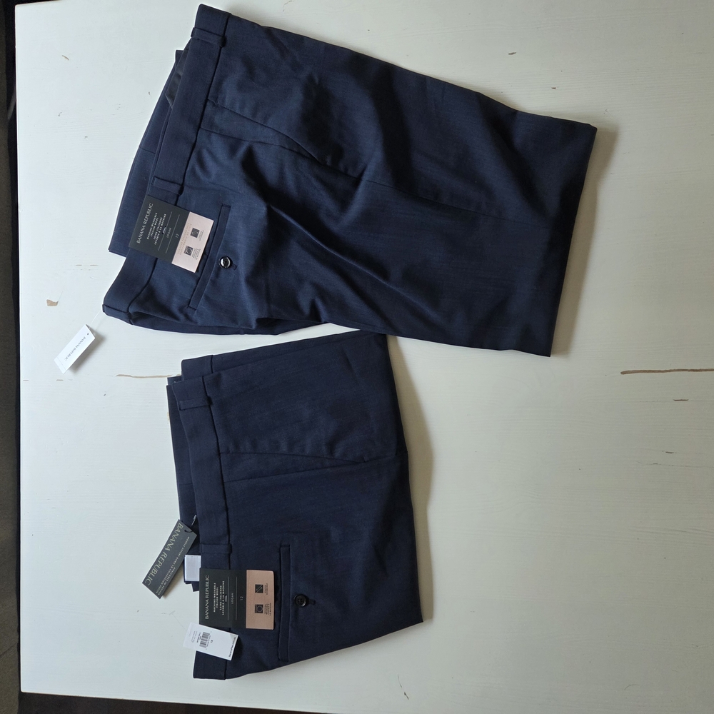 Banana Republic Men's Dark Blue Dress Pants